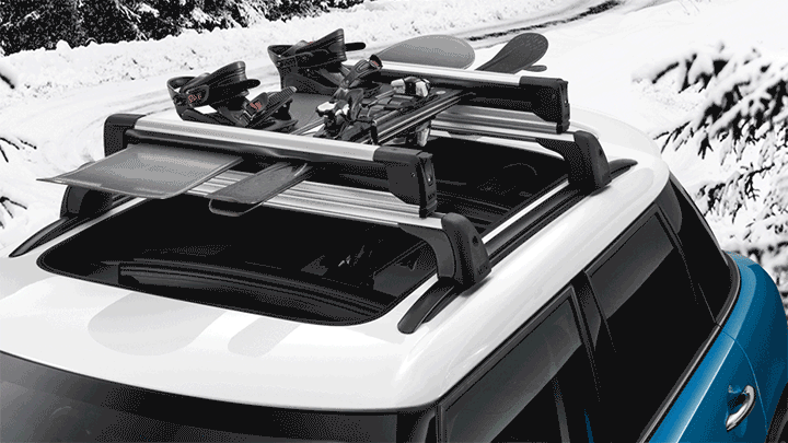 MINI Accessoires – MINI Dakdrager – MINI Ski- en Snowboardhouder.