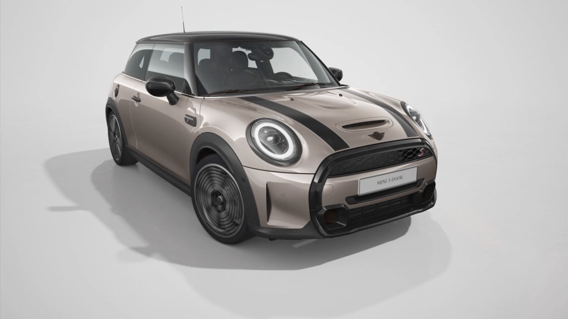 MINI 3 Portes.– vue avant – gris et noir
