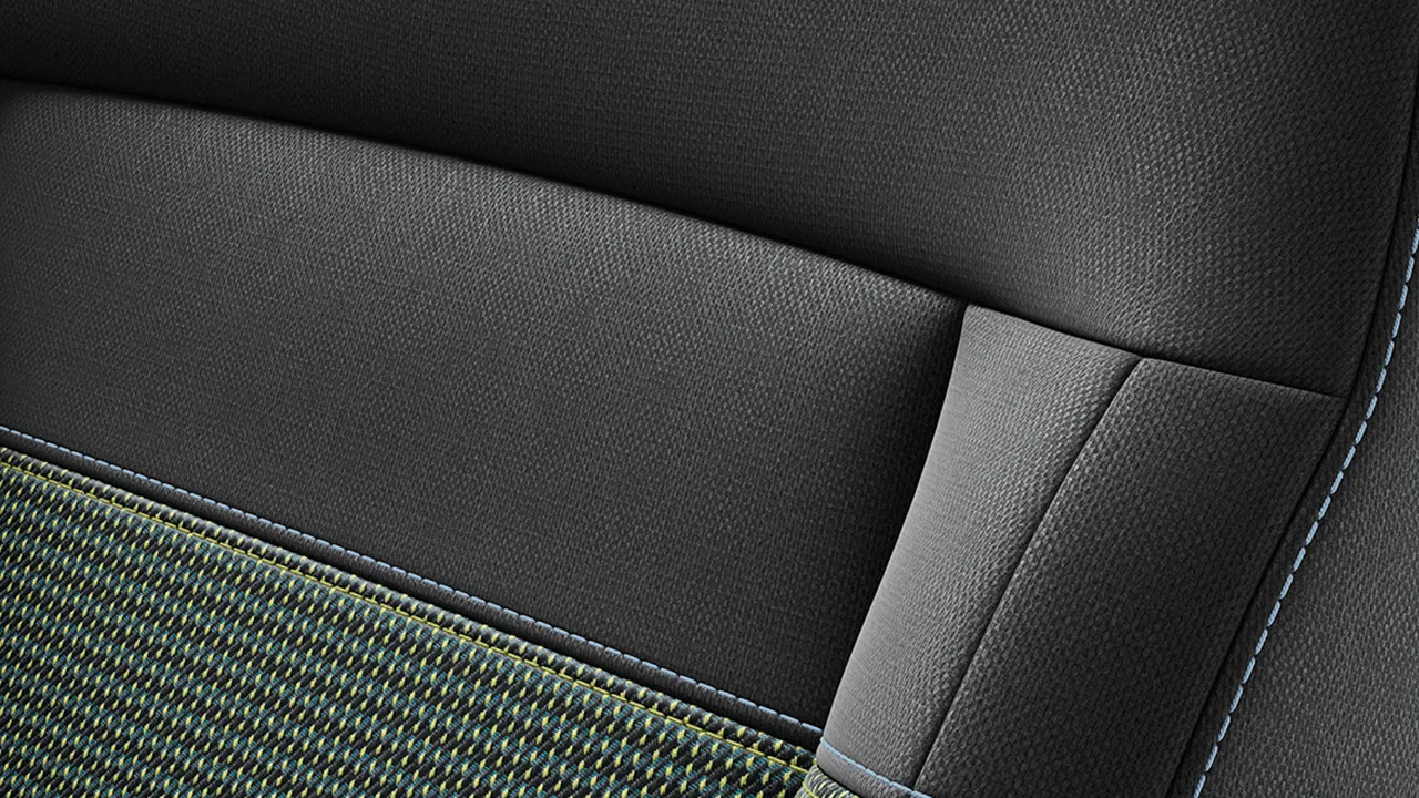 Detail van de MINI Aceman Electric in het zwart