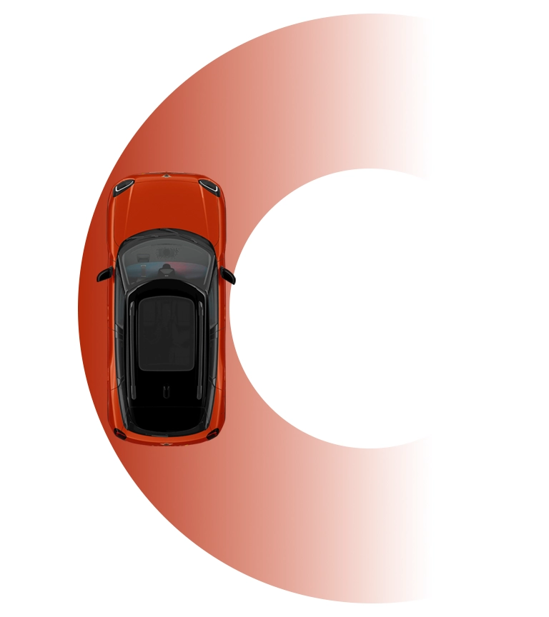 MINI Aceman Electric - draaicirkel