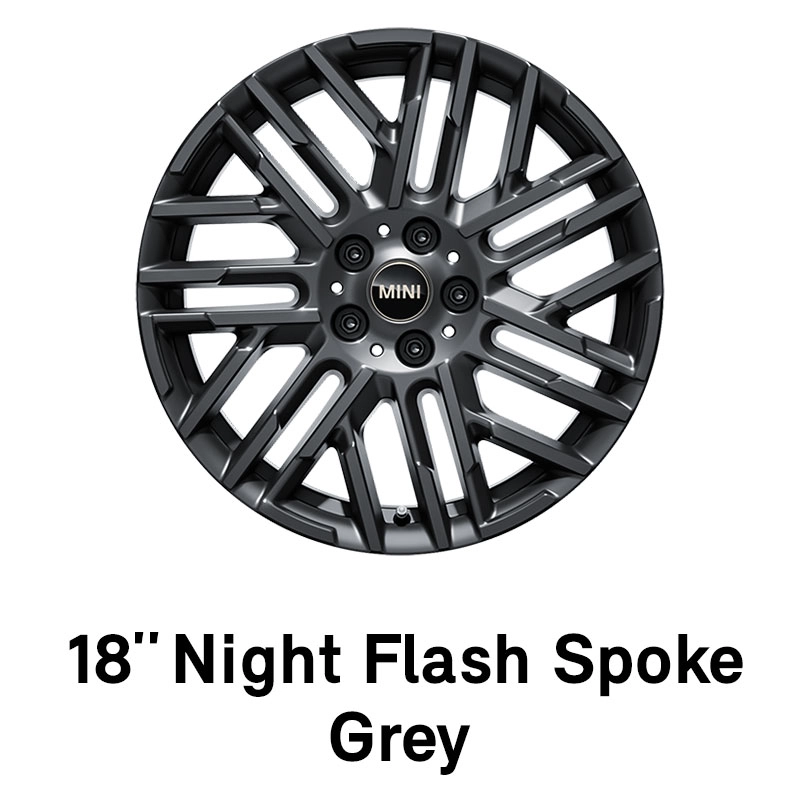 MINI - uitrusting - 18” night flash spoke grey