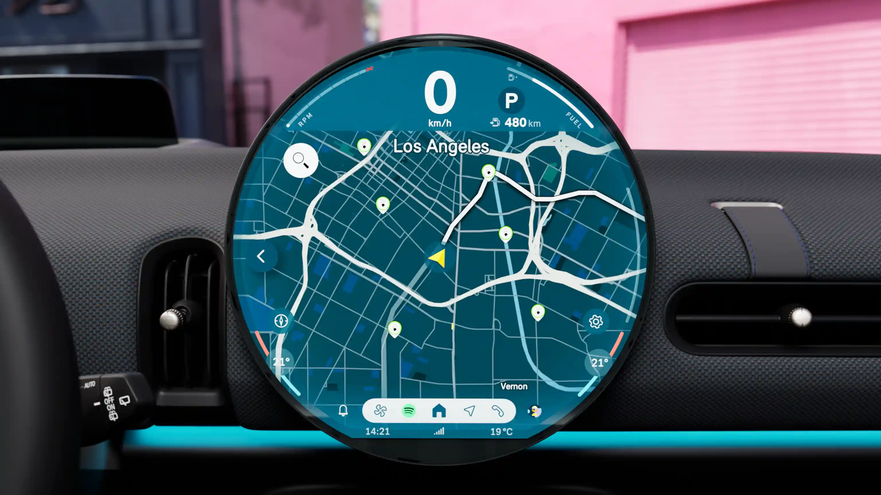 MINI Cooper 3-Deurs - video OLED-display