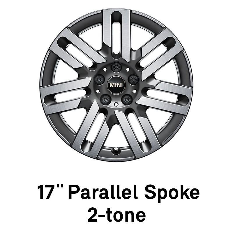 MINI - uitrusting - 17” parallel spoke 2-tone