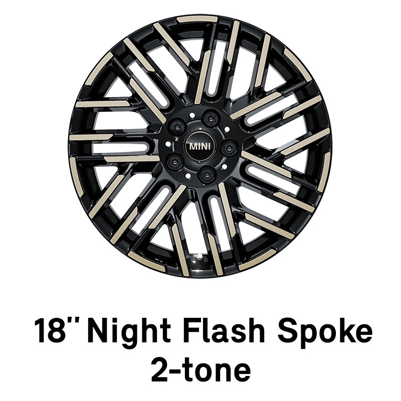 MINI - uitrusting - 18” night flash spoke 2-tone