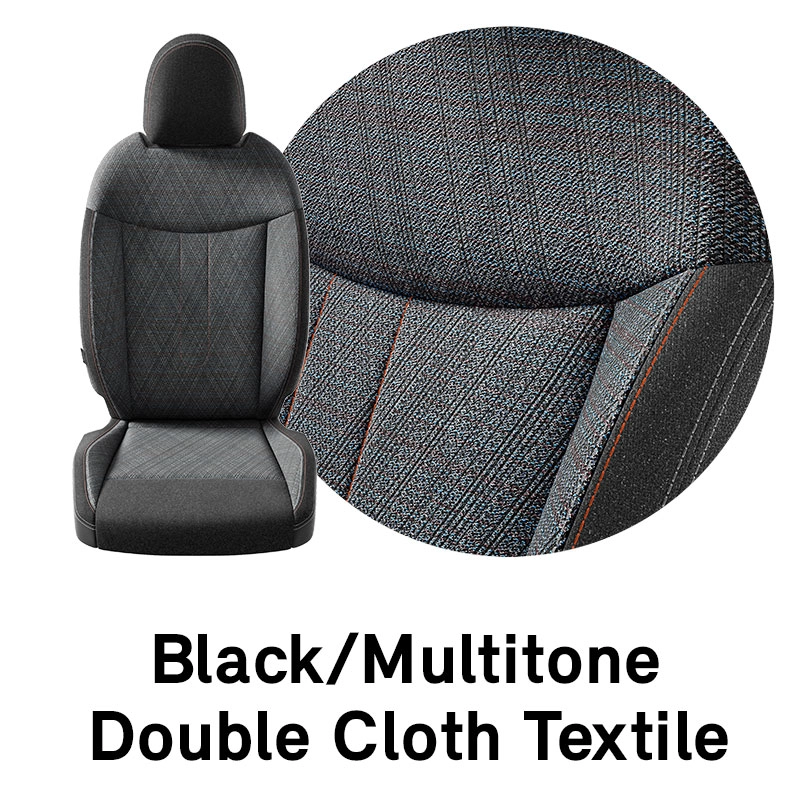 MINI - uitrusting - stof double cloth black multitone