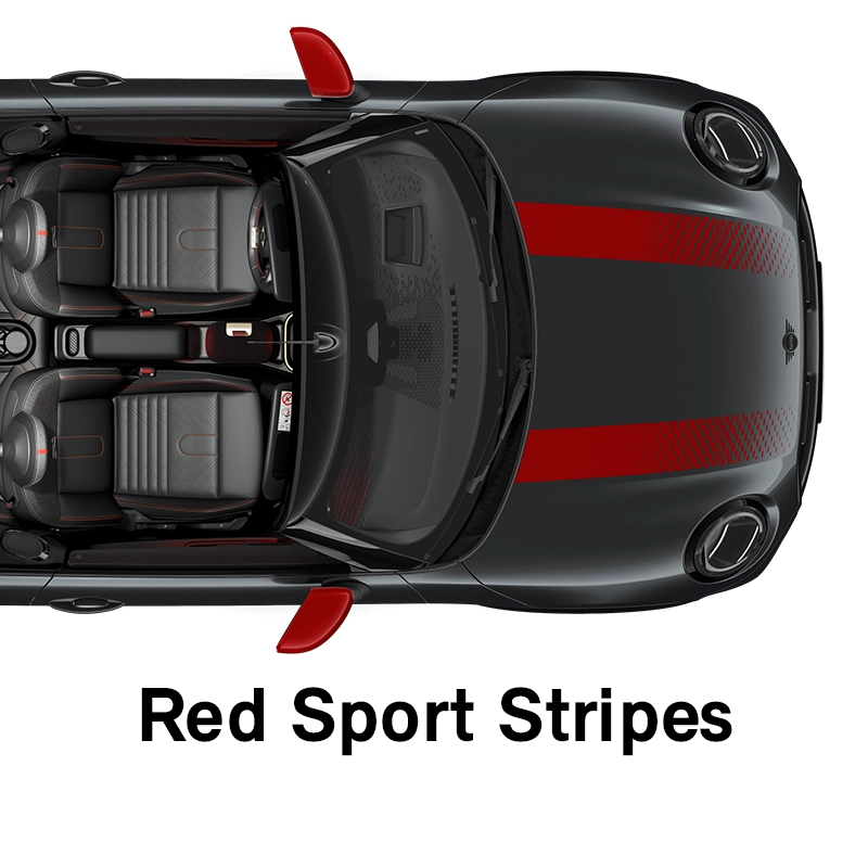  MINI - équipement - bandes sports rouges finition jcw
