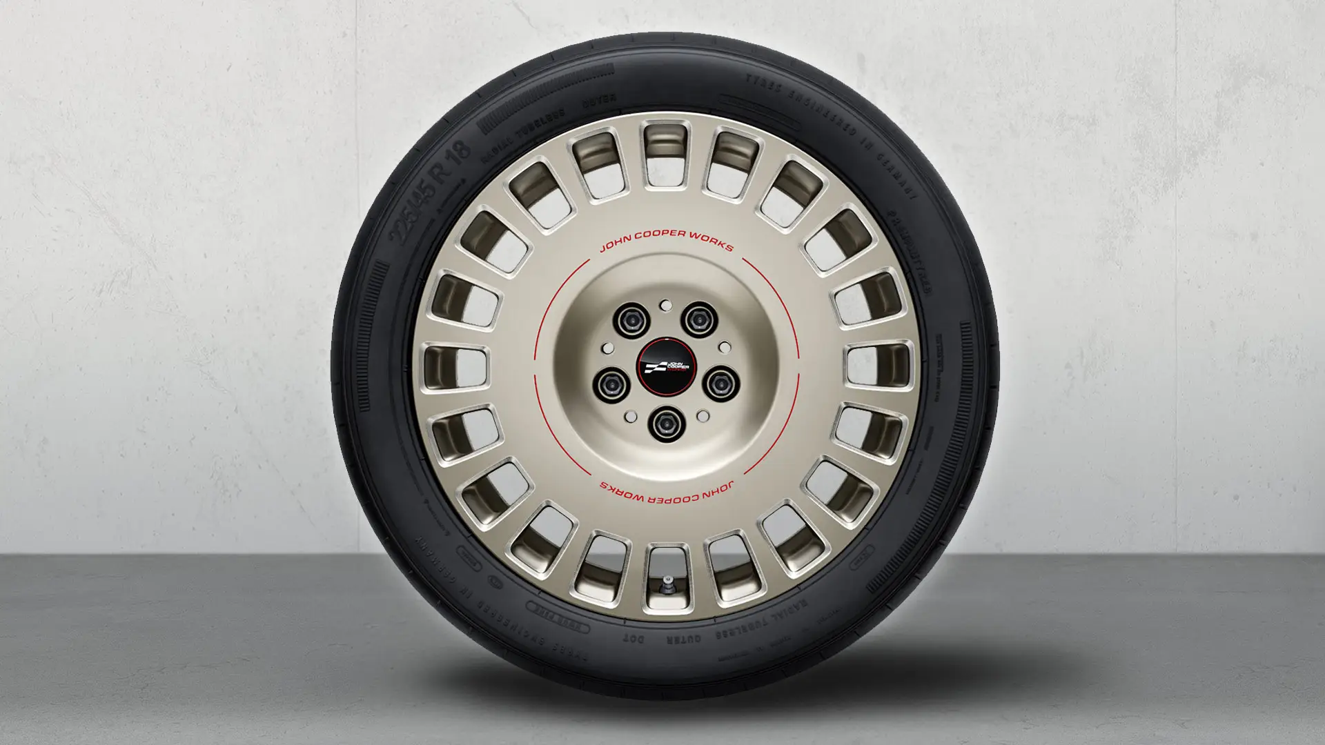 Jantes alliage 18" JCW Rallye Cross Spoke 992 Bicolor (Vibrant Silver polies), jeu de roues complet pour l'été.