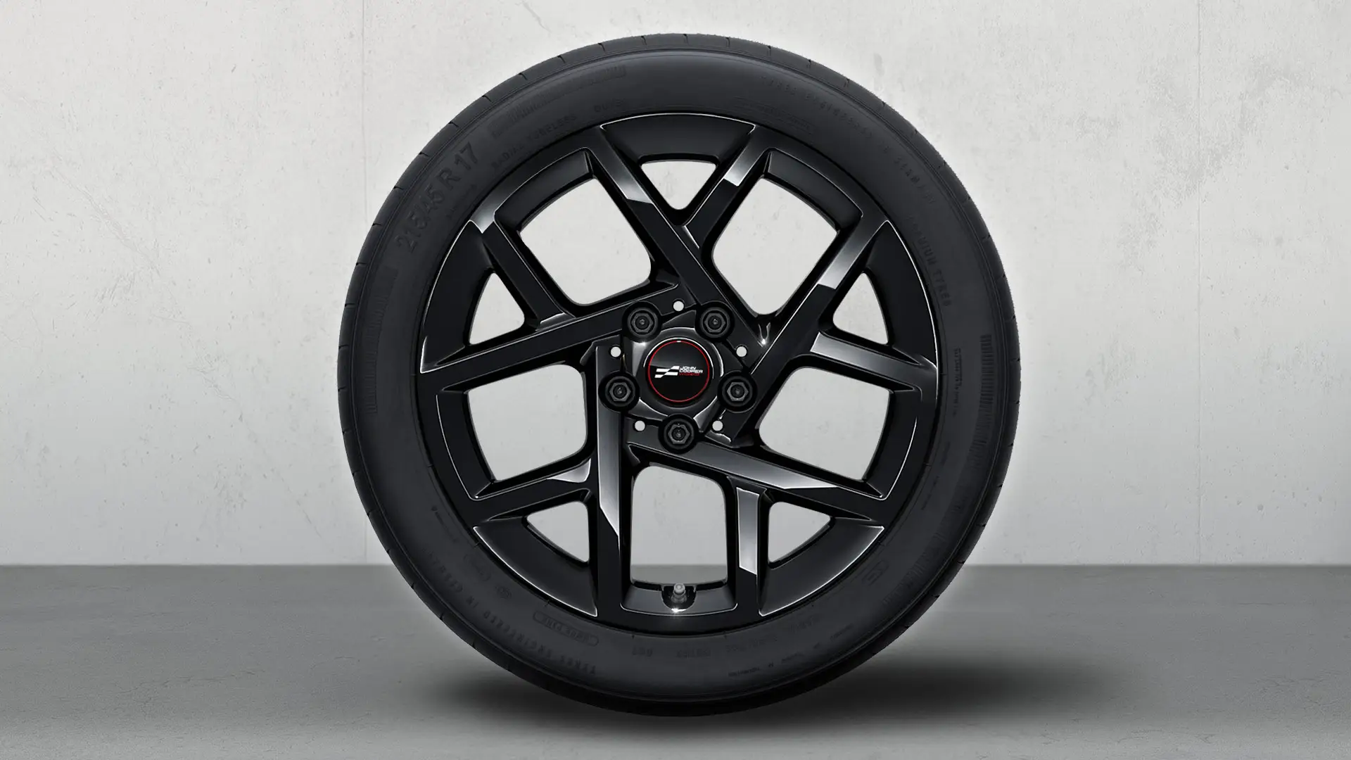 Jante alliage John Cooper Works 17" rayon Sprint 957 pour l’hiver, ensemble complet en Jet Black.