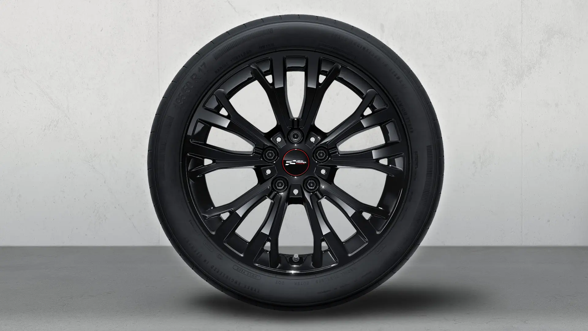 Jante alliage léger John Cooper Works 17" rayon Star 962 pour l’hiver, ensemble complet en Jet Black.