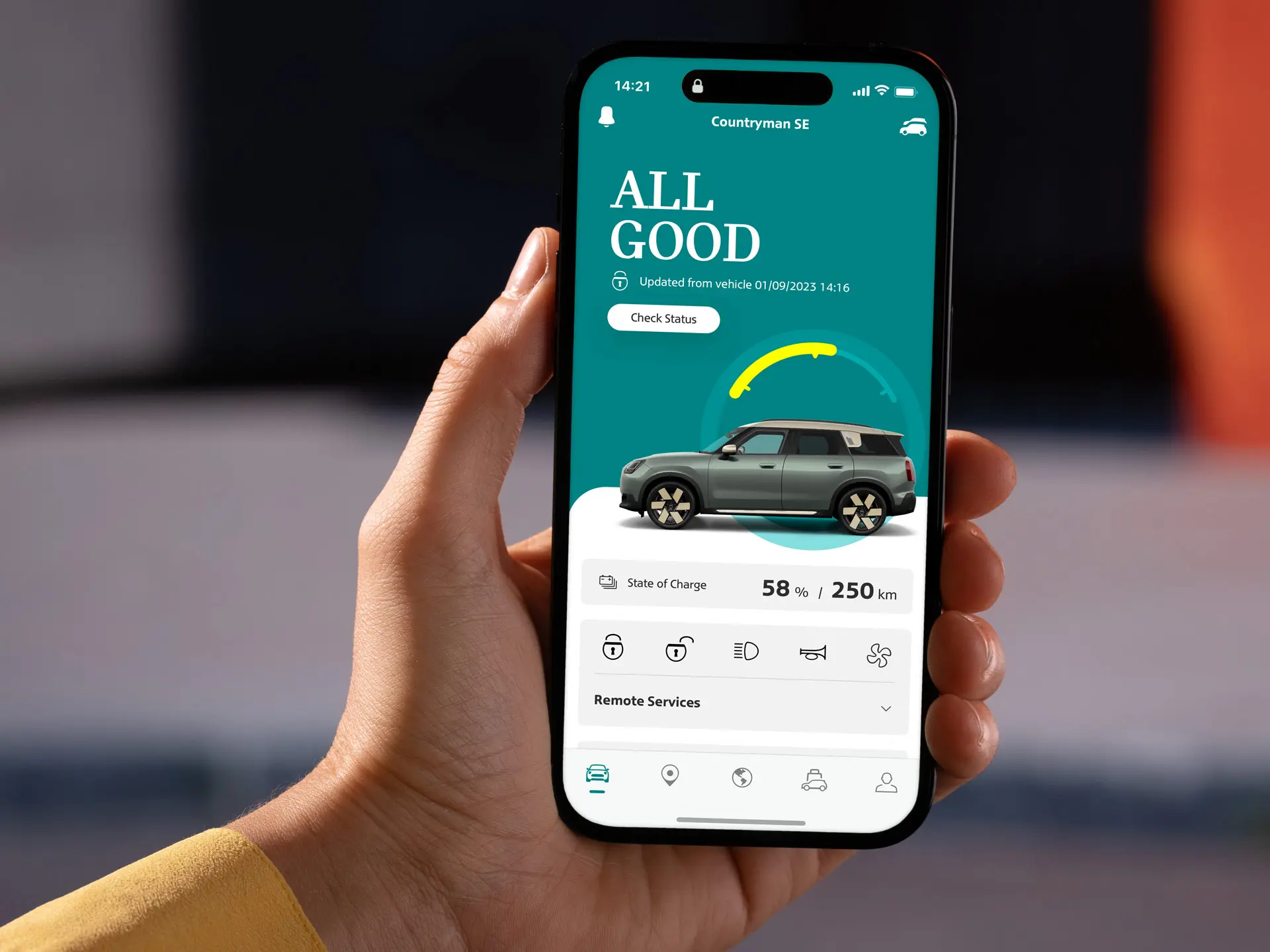 Vue de la MINI App