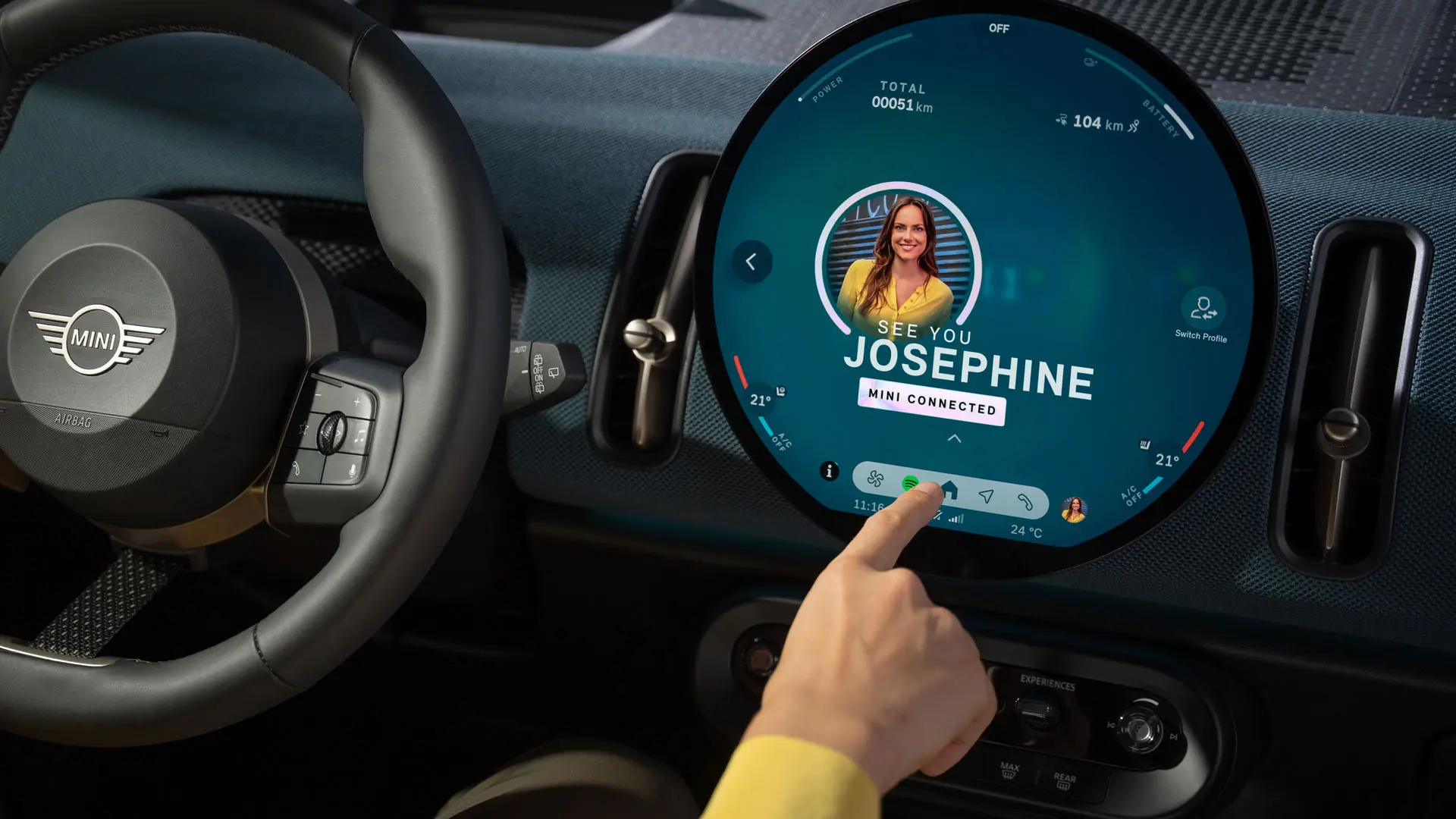 Vue de MINI Connected.