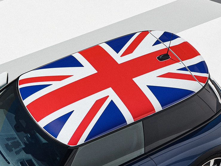 Bovenaanzicht van de MINI Cooper Oxford Edition.