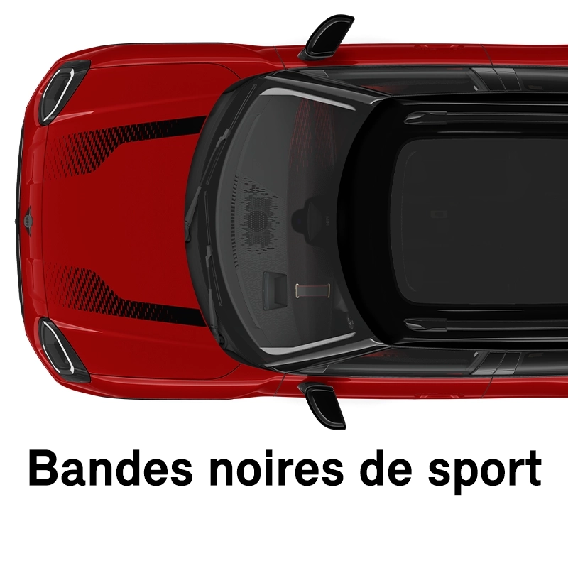  MINI - équipement -bandes sports noires finition jcw