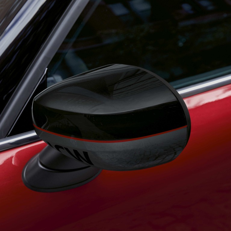 MINI John Cooper Works - rouge et noir - capuchon de miroir
