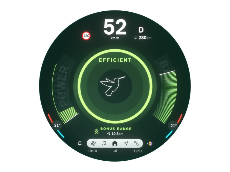 MINI Electric - expériences de conduite - mode green