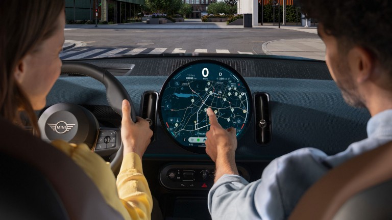 volledig elektrische MINI Countryman - digitale ervaring - navigatie
