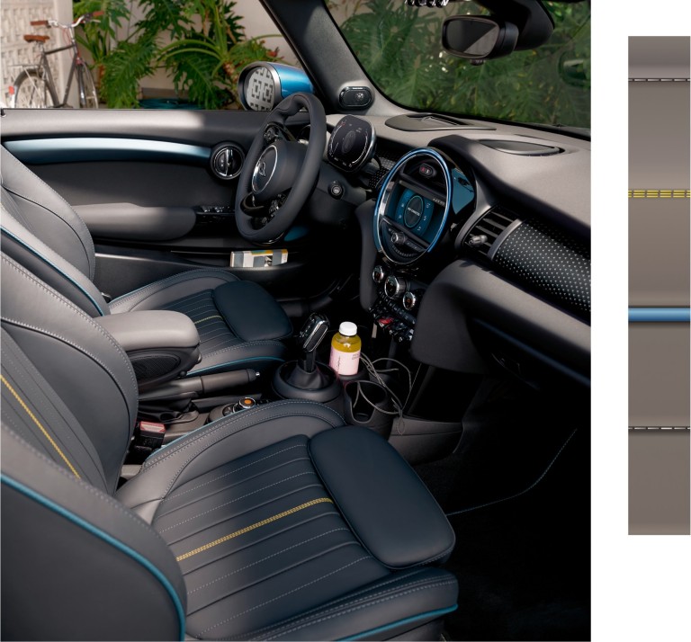 MINI cabrio Sidewalk Edition – interieur – bekleding en cockpit